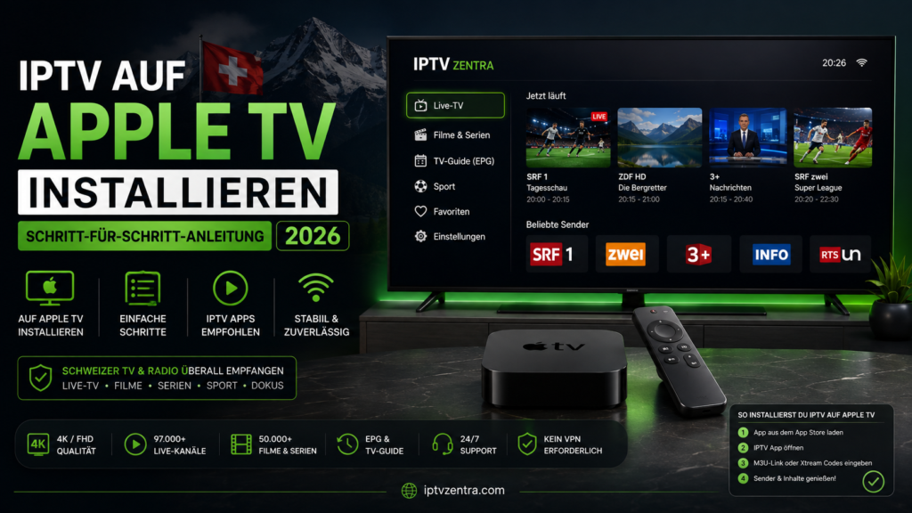 IPTV auf Apple TV installieren – Schritt-für-Schritt-Anleitung 2026