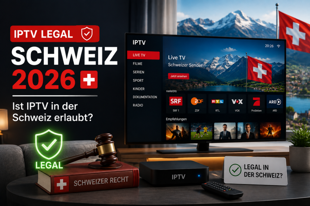 IPTV Legal Schweiz 2026 – Informationen zur rechtlichen Nutzung von IPTV in der Schweiz